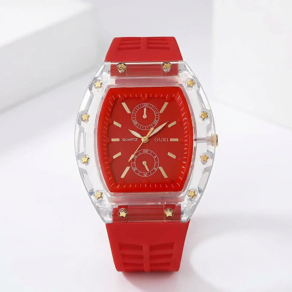 Trendy Silicone Strap Watch for Her – Silicone Strap