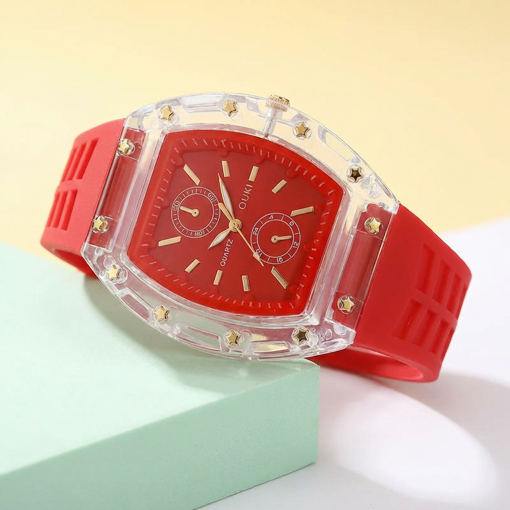 Trendy Silicone Strap Watch for Her – Silicone Strap
