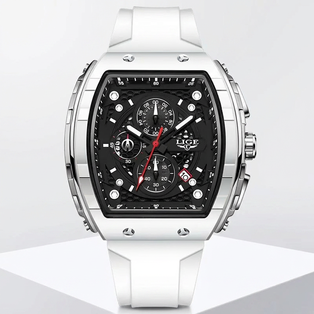 Luxury Chronograph Watch – Square Design