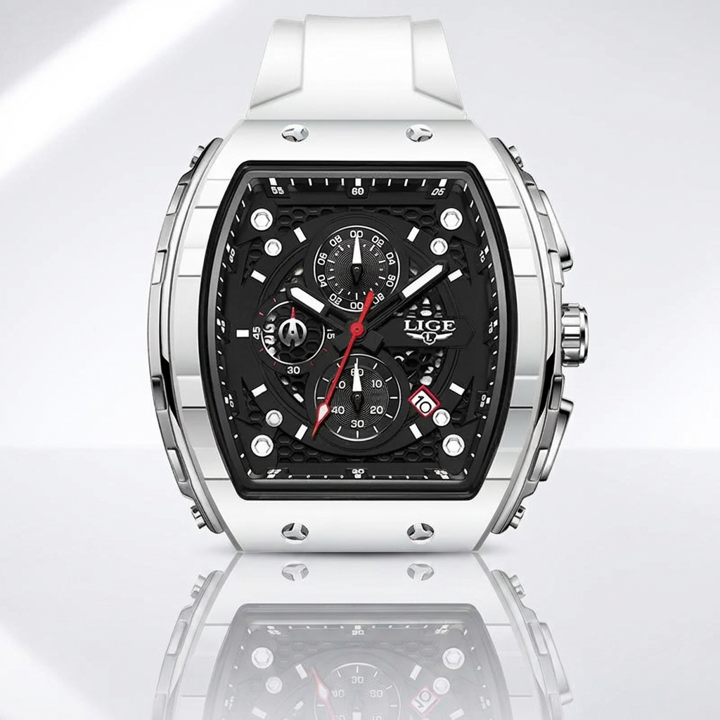 Luxury Chronograph Watch – Square Design