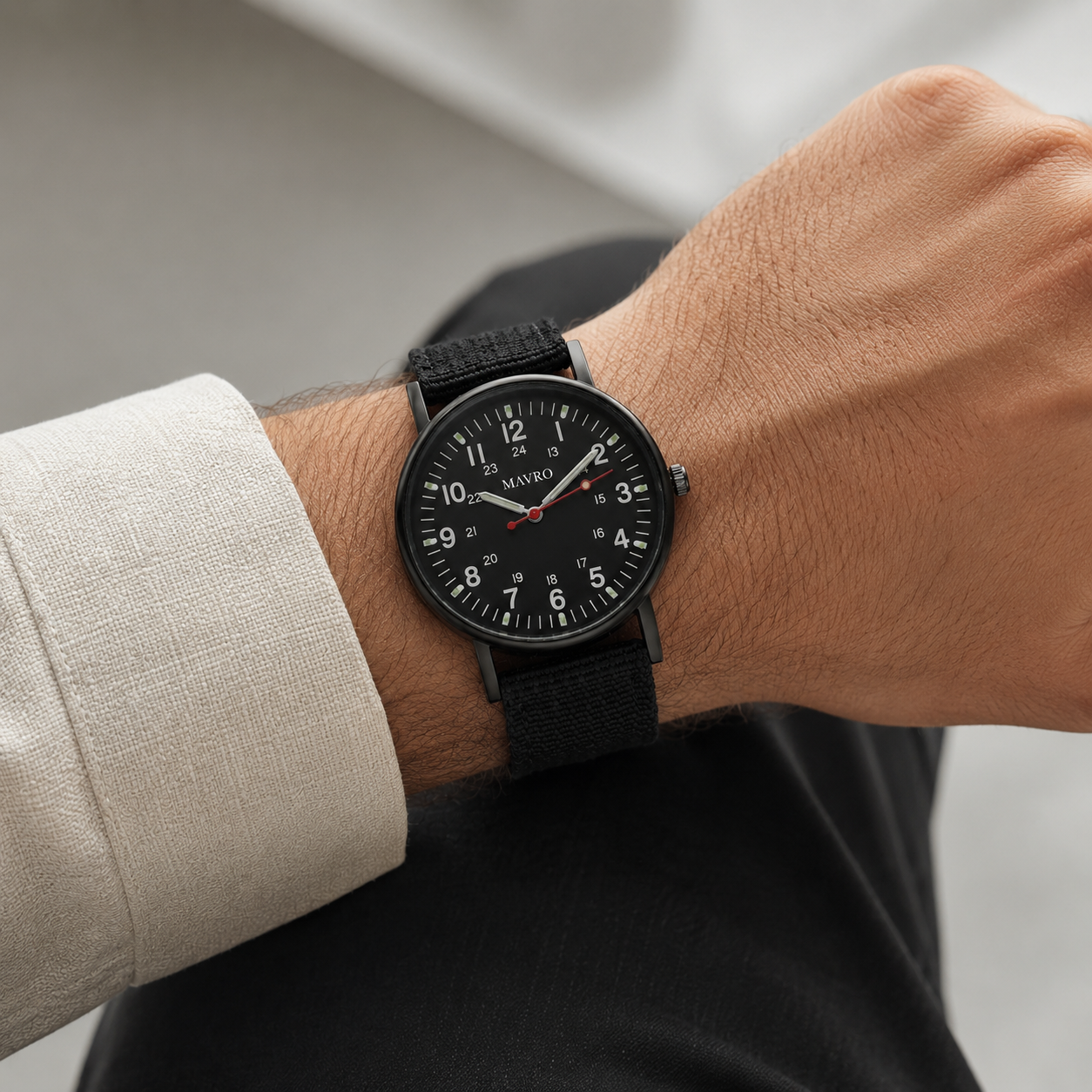 Luxuriöse, leuchtende Herrenuhr – Klassisches Design