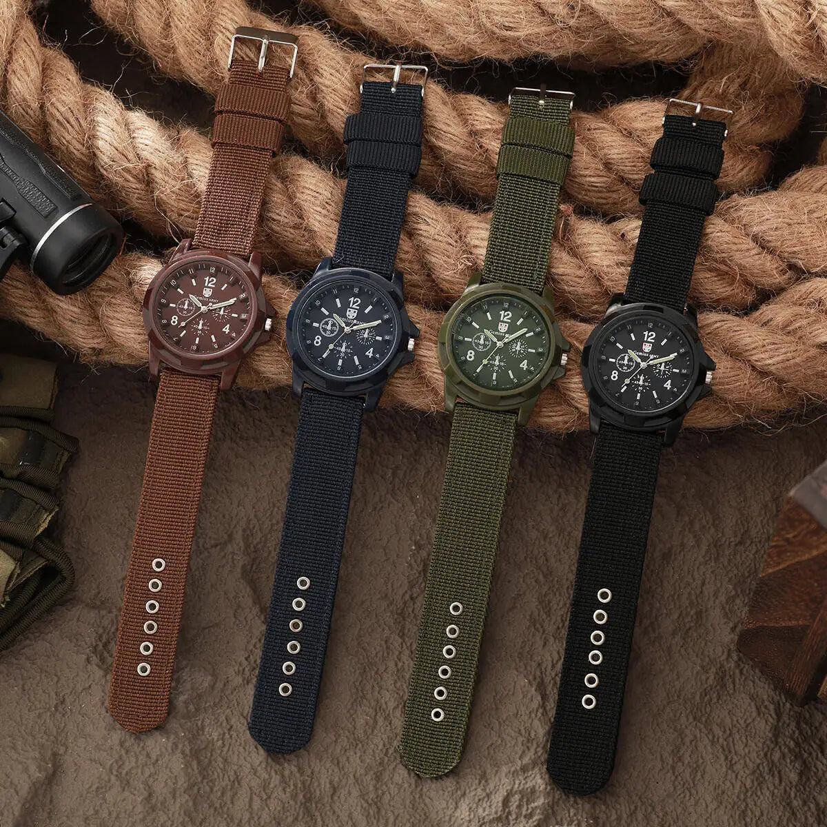 Black Field Watch – Tactical Nylon Edition