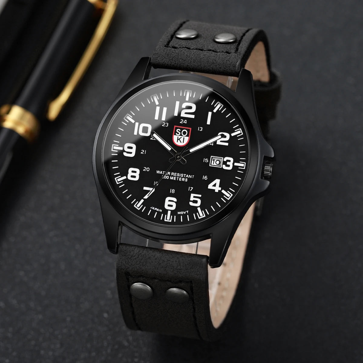 Heritage Field Watch – Arabic Dial Leather Edition