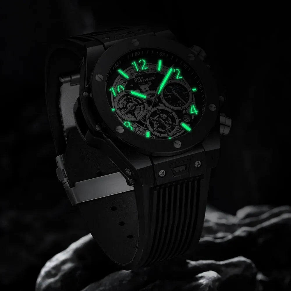 Chronograph Watch — Silicone Strap