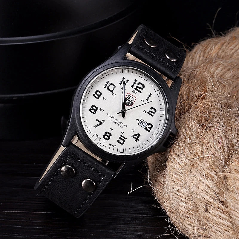Heritage Field Watch – Arabic Dial Leather Edition