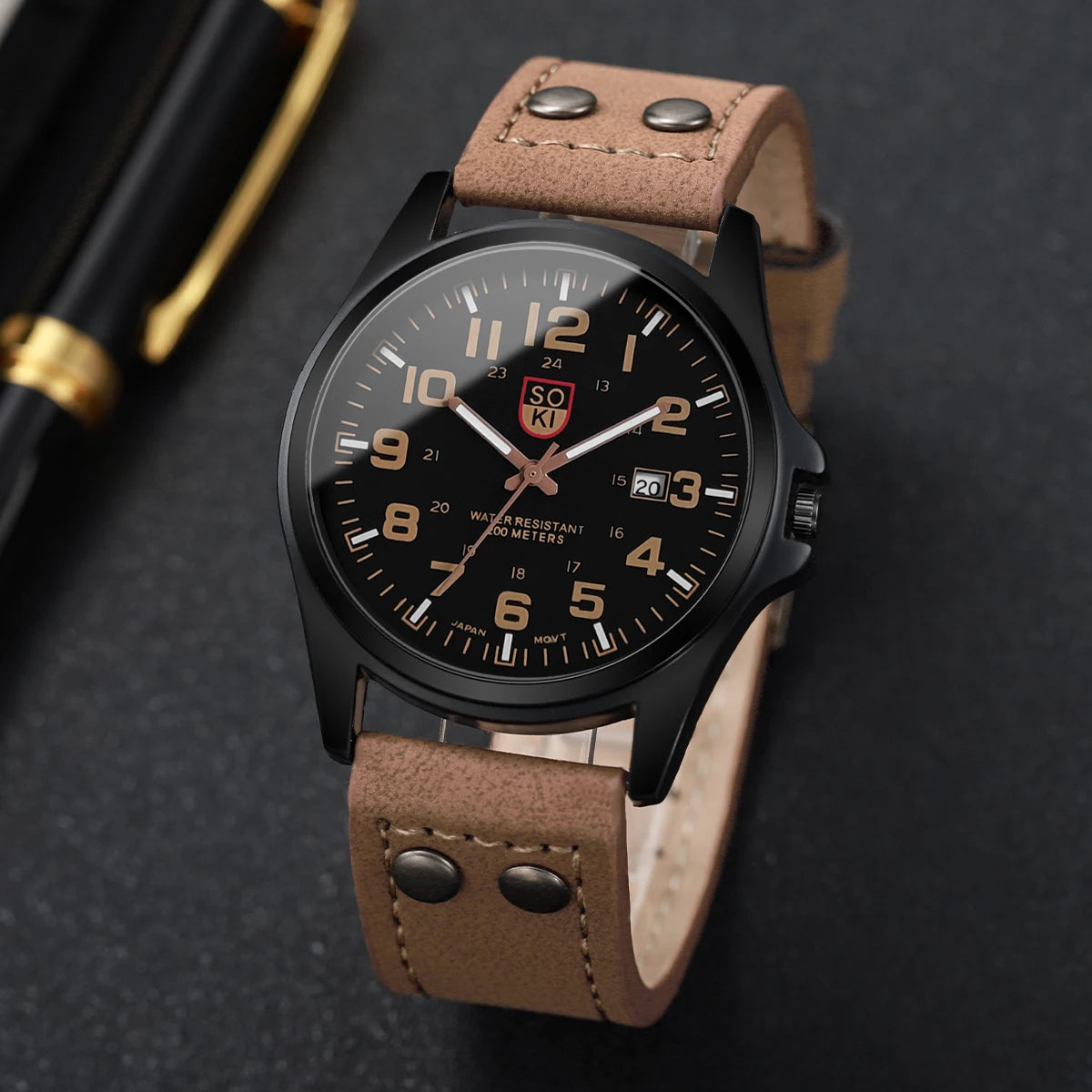 Heritage Field Watch – Arabic Dial Leather Edition
