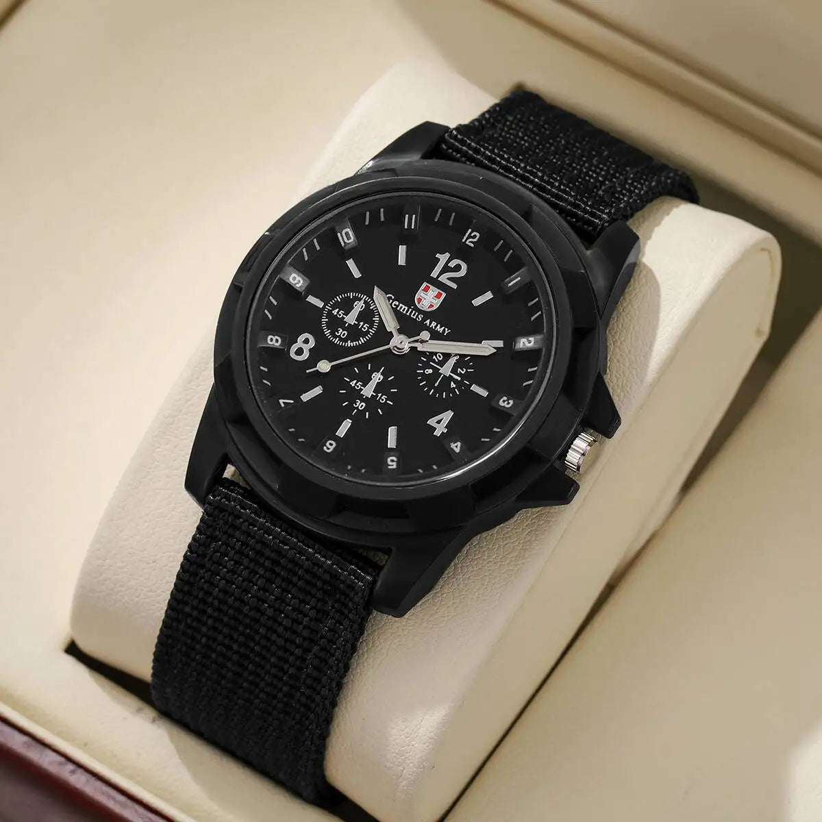 Black Field Watch – Tactical Nylon Edition