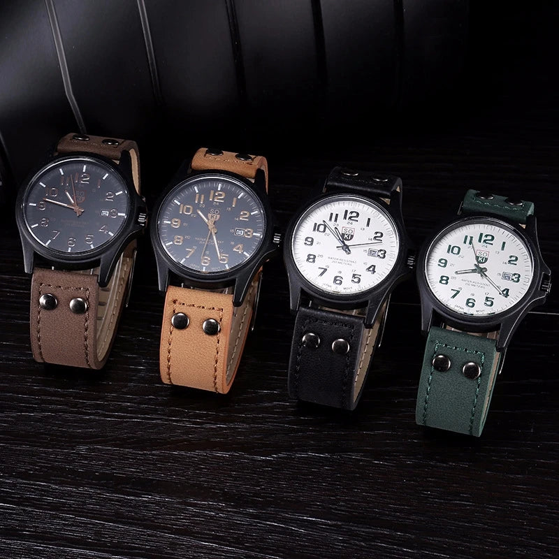 Heritage Field Watch – Arabic Dial Leather Edition