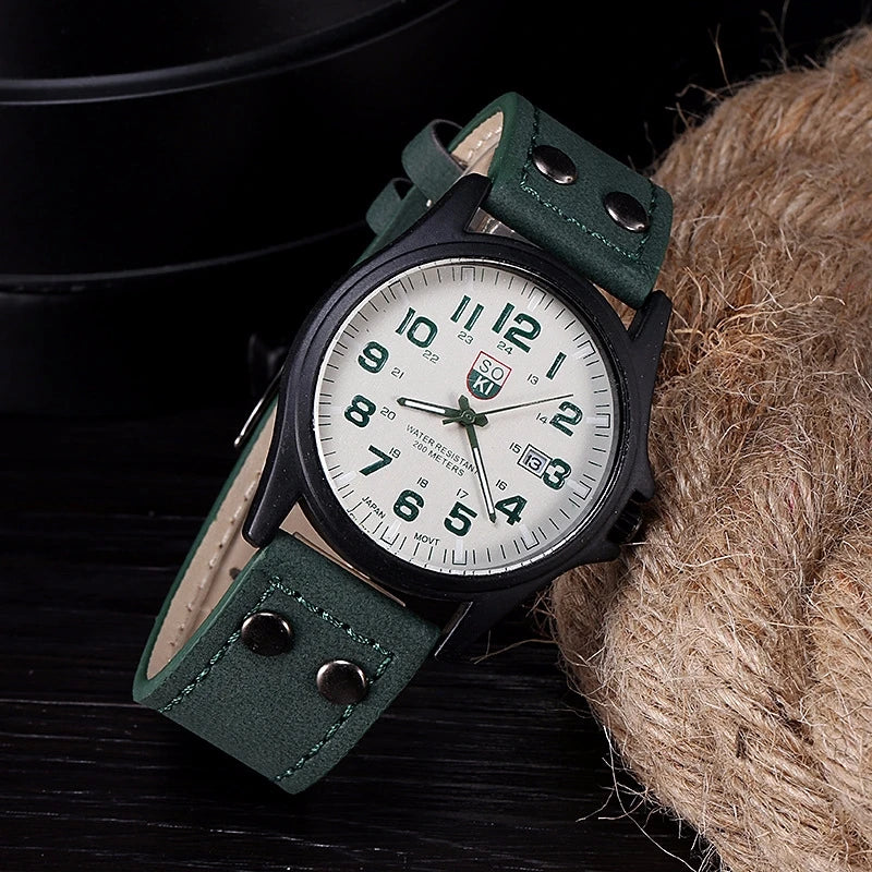 Heritage Field Watch – Arabic Dial Leather Edition