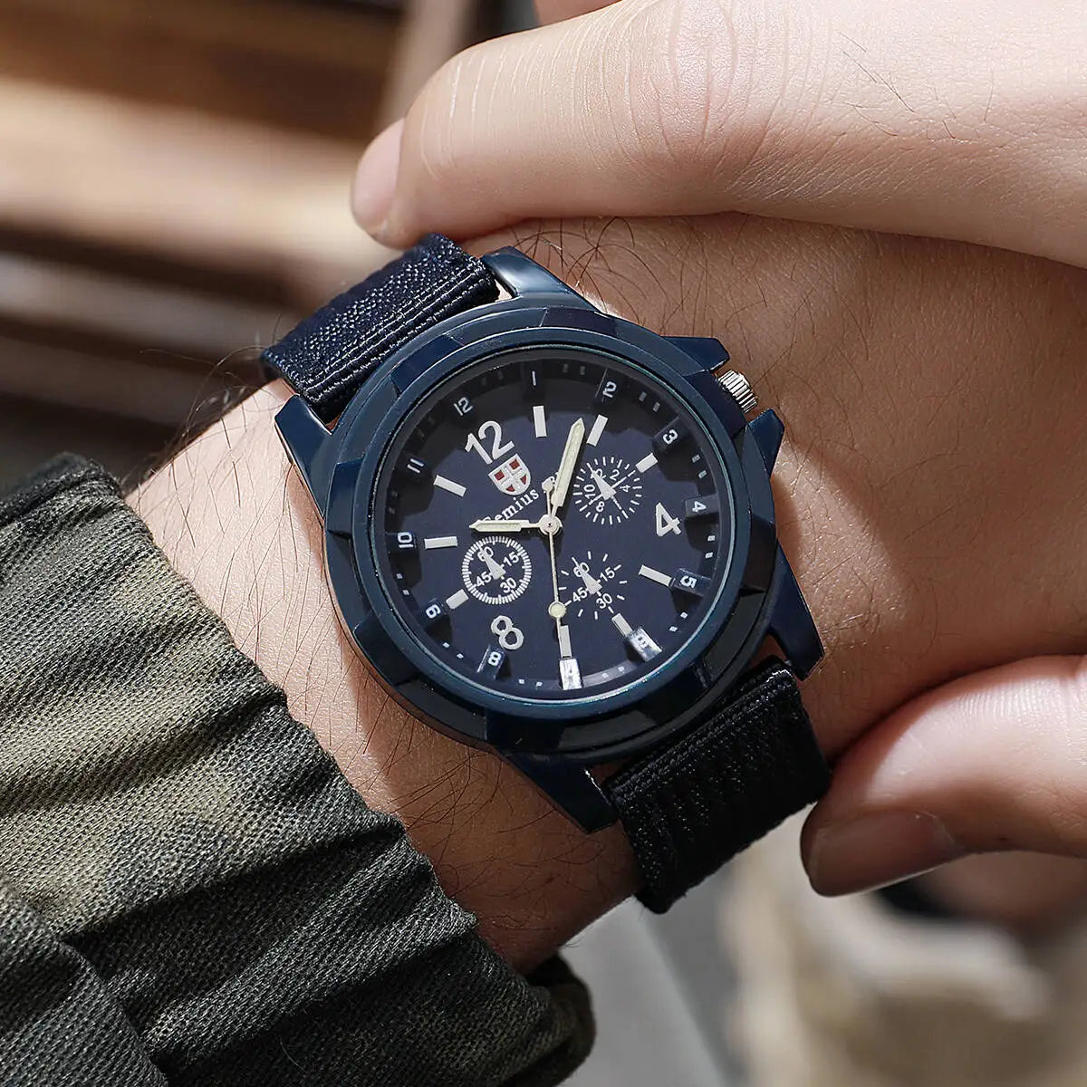 Black Field Watch – Tactical Nylon Edition