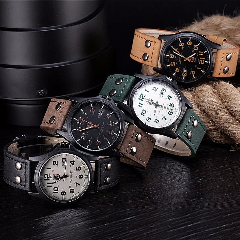 Heritage Field Watch – Arabic Dial Leather Edition