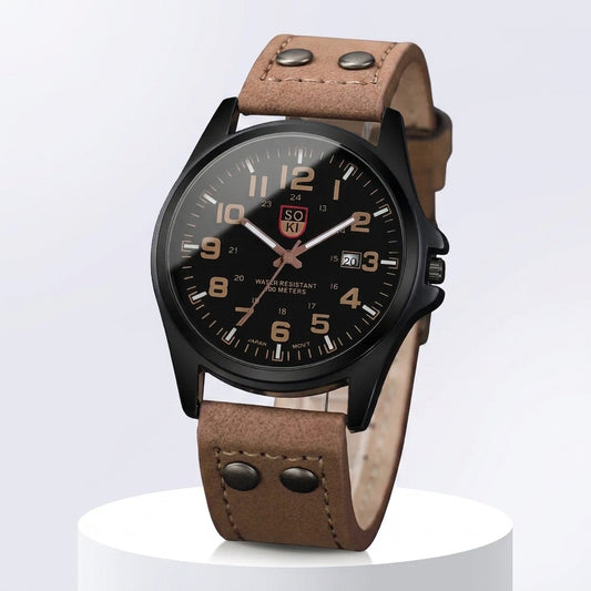 Heritage Field Watch – Arabic Dial Leather Edition