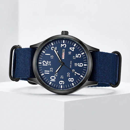 Field Watch — 24‑Hour Dial and Luminous Hands