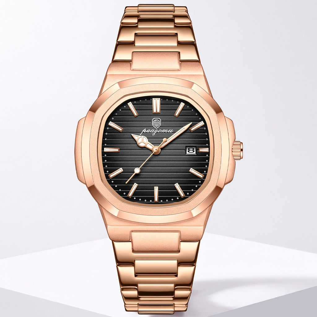 Timeless Men's Waterproof Stainless Steel Watch