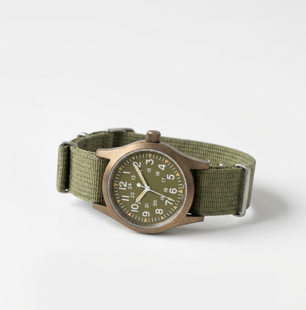 Vintage vojenské field hodinky – 38mm VH31