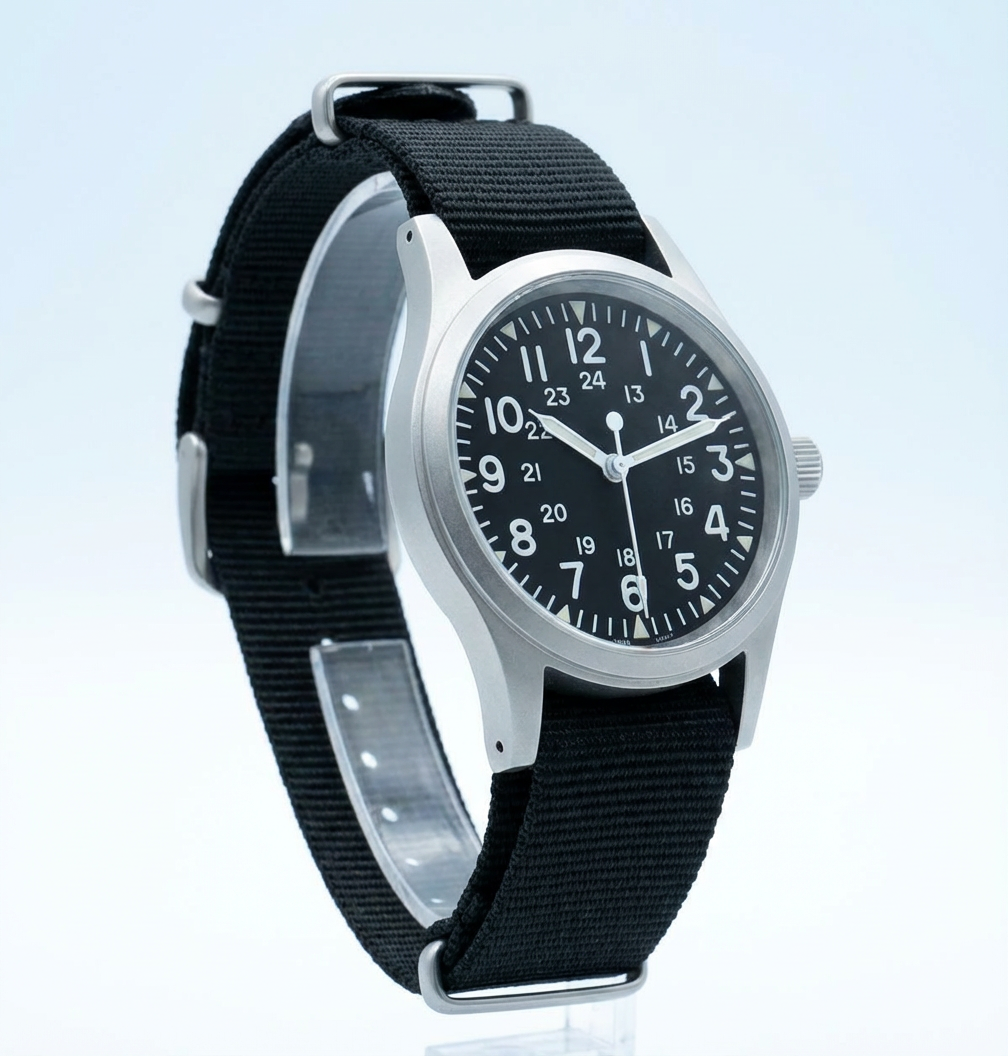 Vintage vojenské field hodinky – 38mm VH31