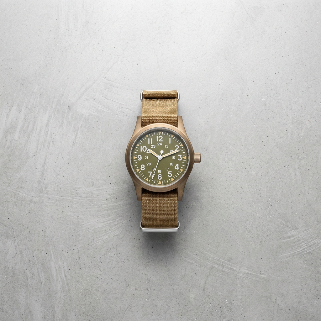 Vintage vojenské field hodinky – 38mm VH31