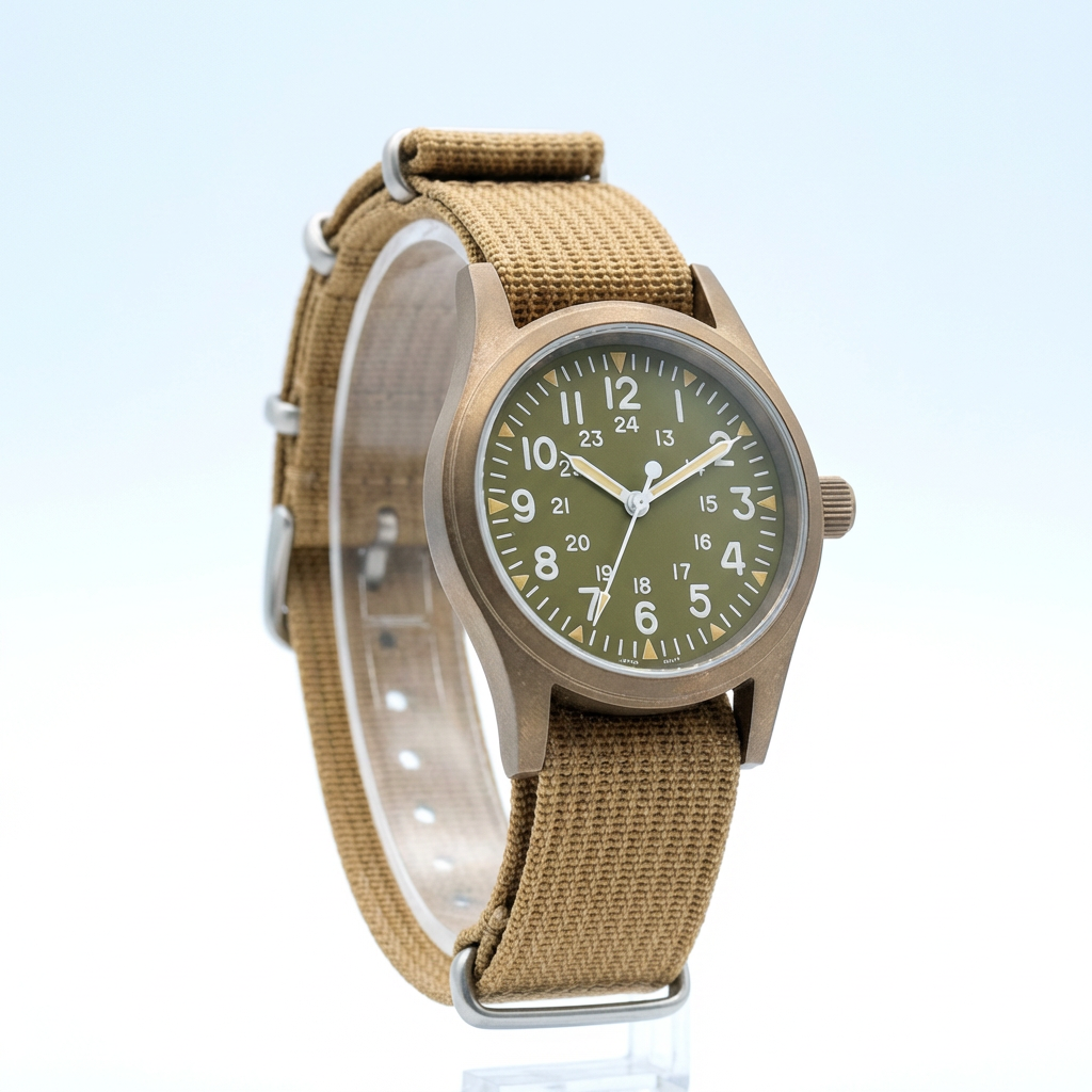 Vintage vojenské field hodinky – 38mm VH31
