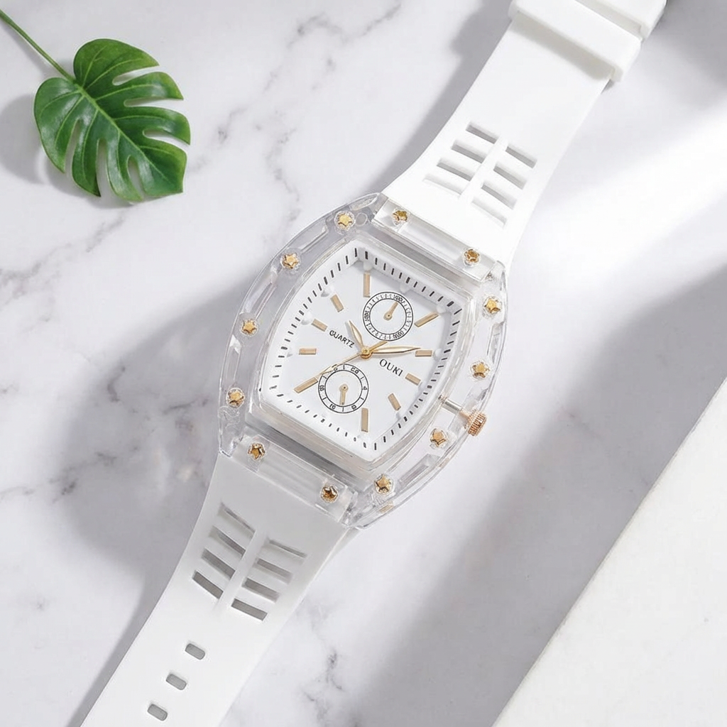 Trendy Silicone Strap Watch for Her – Silicone Strap