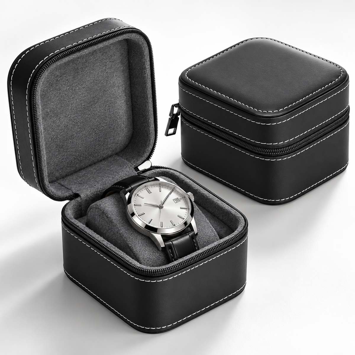 Premium Single Watch Travel Case